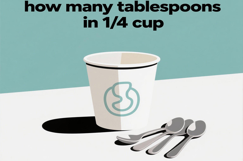 how many tablespoons in 1/4 cup